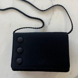 Vintage Lewis Satin Finish Clutch Evening Bag that Converts to Wear on Shoulder